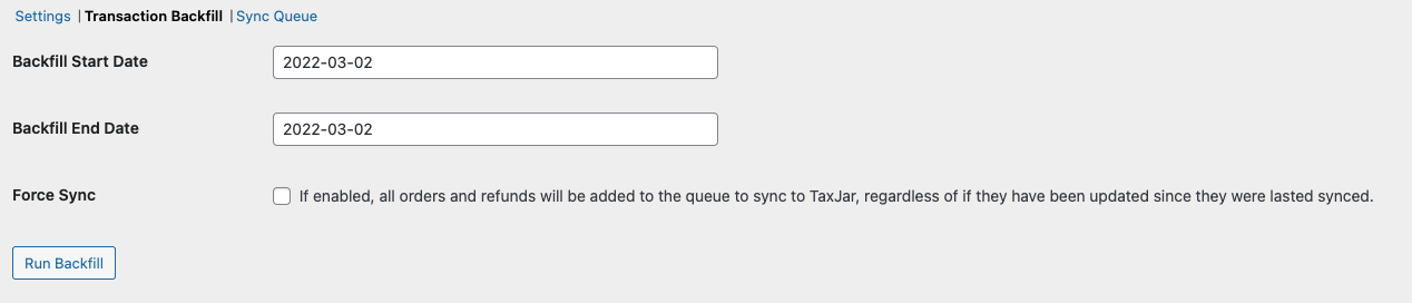 WooCommerce Transaction Sync Backfill